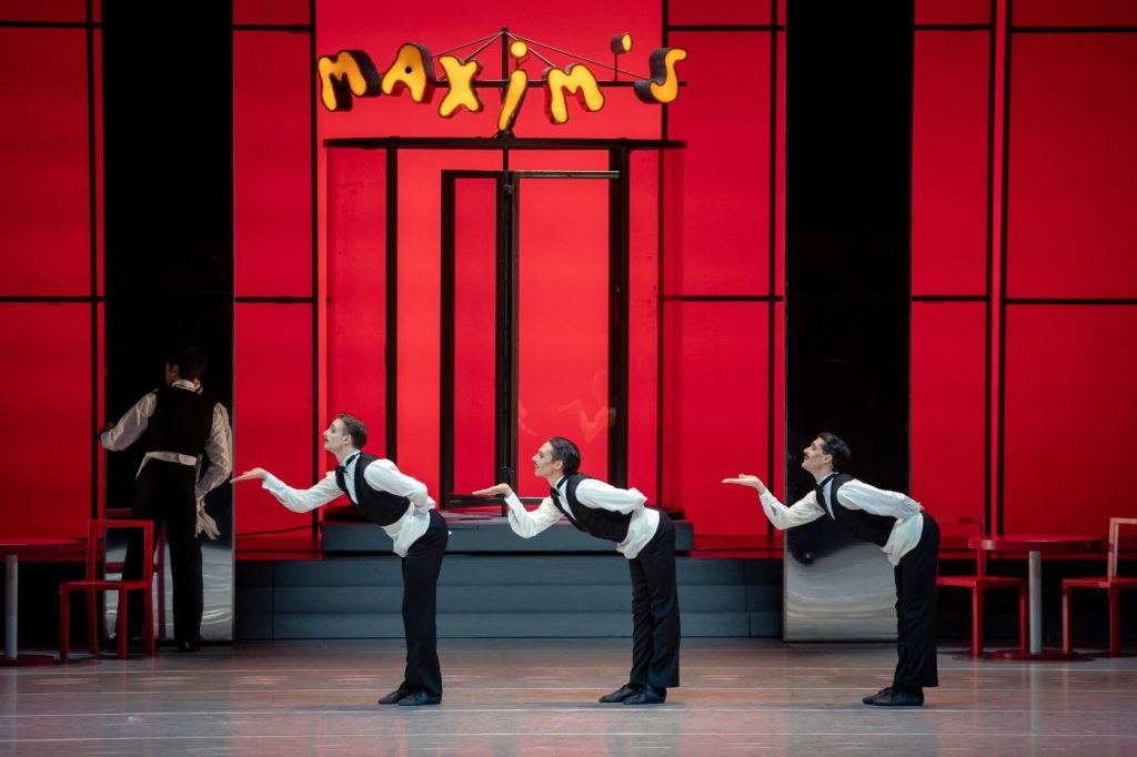 8. K.Pokorný, G.Wielick, and G.Li Mandri (Servants), “Die Fledermaus” by R.Petit, Vienna State Ballet 2025 © Vienna State Ballet/A.Taylor