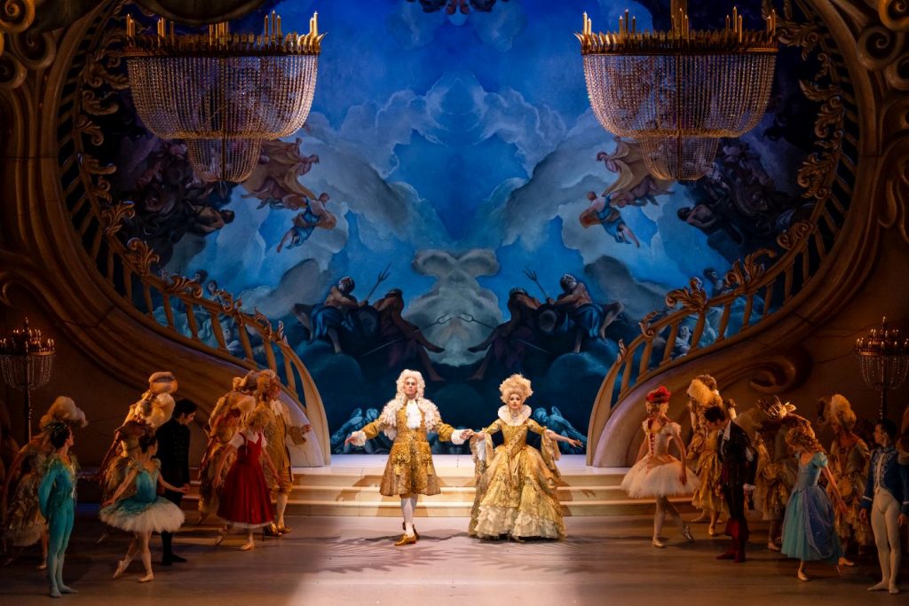 12. A.Bull (The King), J.Revie (The Queen), and ensemble, “The Sleeping Beauty” by D.McAllister after M.Petipa, The Australian Ballet 2025 © D.Boud