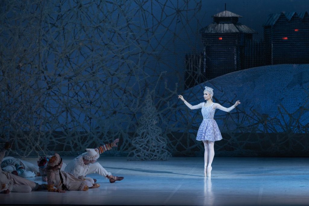 2. K.Ismagilova (Snow Maiden) and ensemble, “The Snow Maiden” by V.Burmeister, Stanislavsky Ballet 2026 © MAMT/K.Zhitkova 