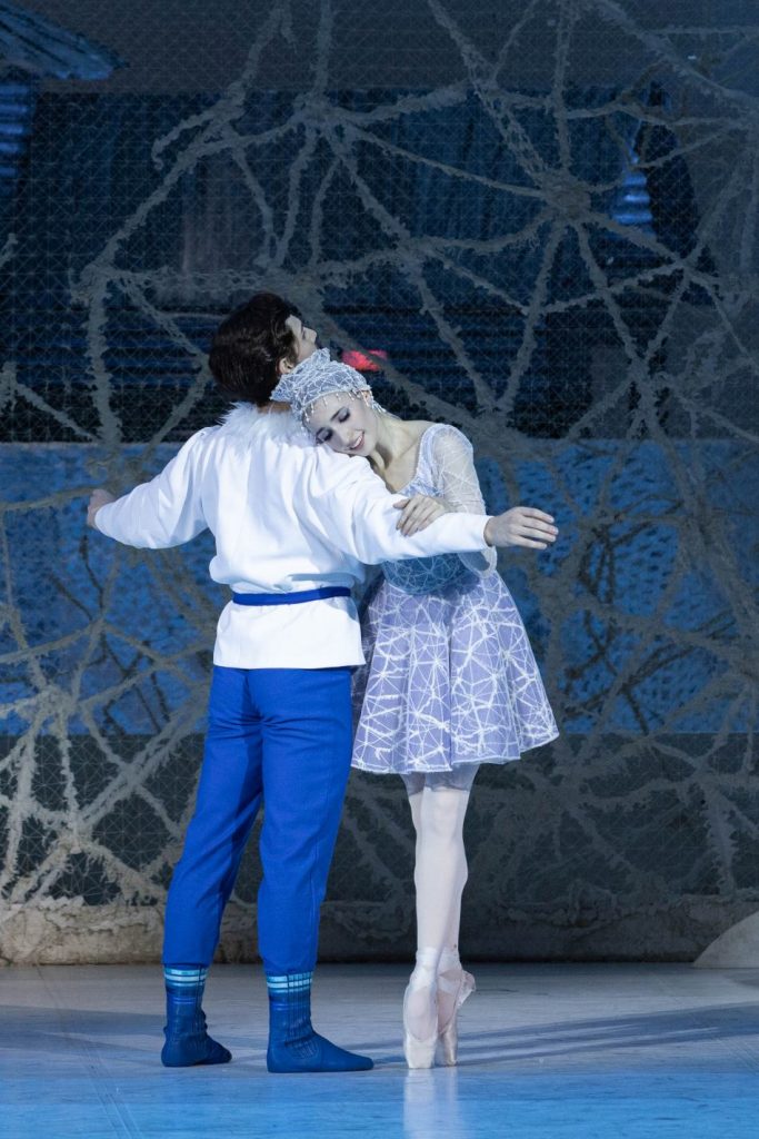 3. I.Yuldashev (Mizgir) and K.Ismagilova (Snow Maiden), “The Snow Maiden” by V.Burmeister, Stanislavsky Ballet 2026 © MAMT/K.Zhitkova