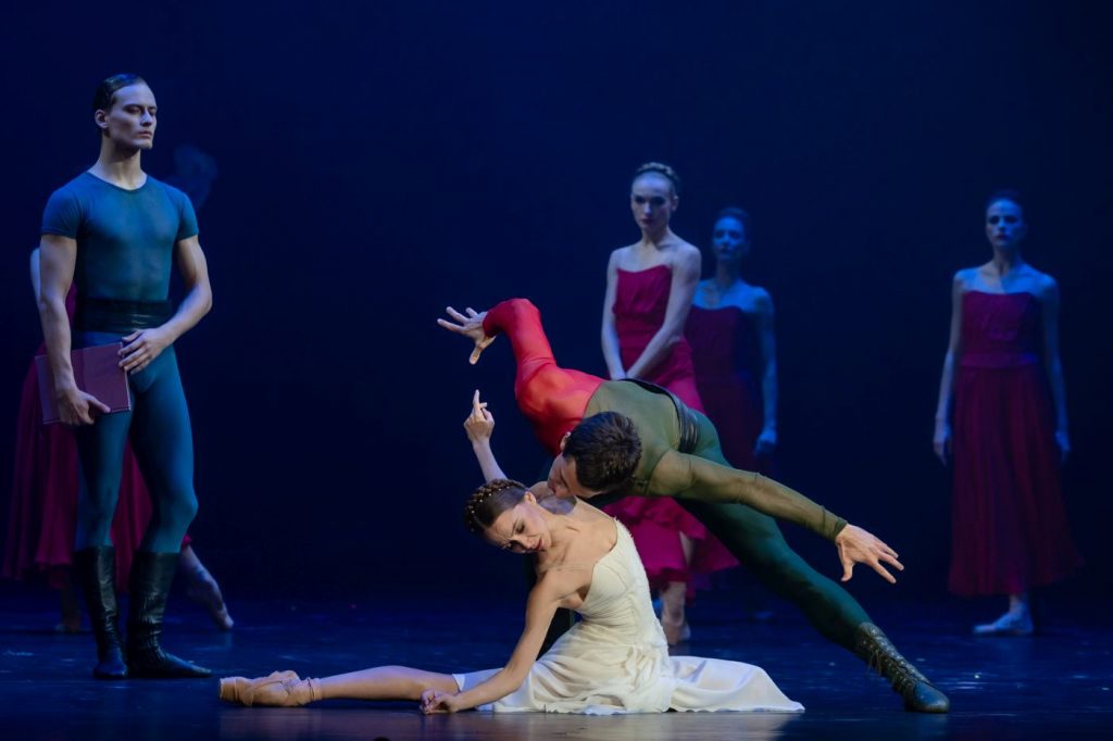 34. I.Gainutdinov (Paolo), A.Stashkevich (Francesca), E.Gerashchenko (Giovanni), and ensemble; “Francesca da Rimini” by Y.Possokhov, MuzArts 2026 © MuzArts/B.Annadurdiev