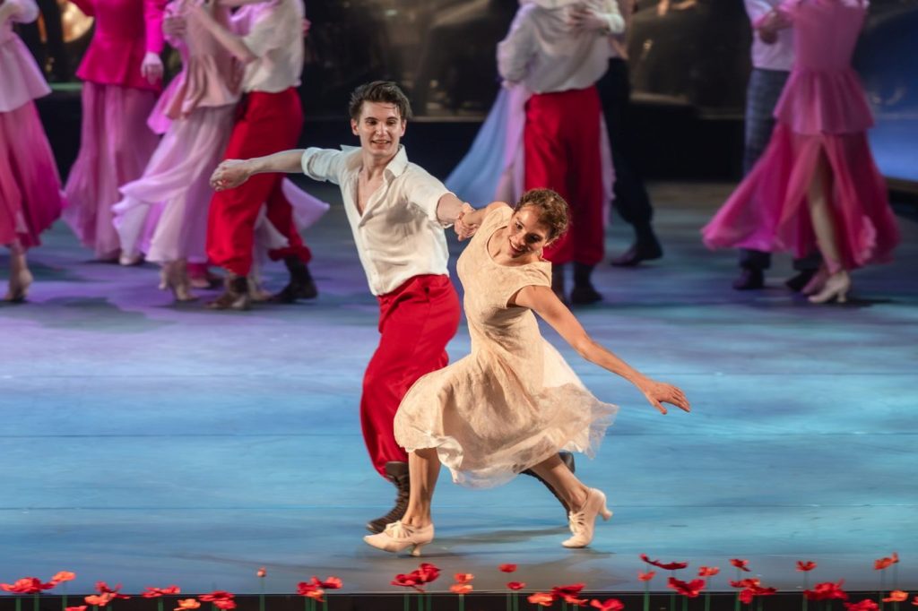 11. A.Lega (Nathaniel in his youth) and D.Komlyakova (Clara), “The Nutcracker. Not a Fairy Tale” by P.Glukhov, Ballet Moscow 2026 © Novaya Opera Theatre/B.Annadurdyev 