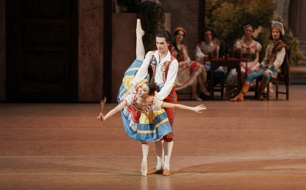 3. E.Kokoreva (Swanilda) and D.Zakharov (Frantz), “Coppélia” by S.Vikharev after M.Petipa and E.Cecchetti, Bolshoi Ballet 2026 © Bolshoi Theatre/P.Rychkov