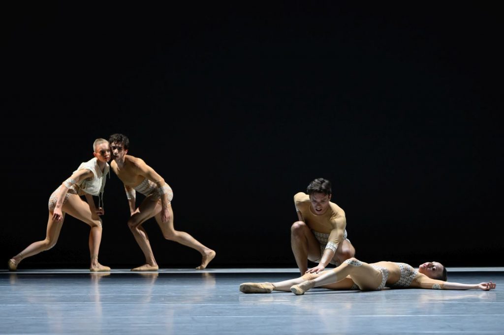 24. M.Esposito, L.Wellington, A.Joaquim, and A.Krauhaus; “Time Lapse” by J.-C.Maillot, Les Ballets de Monte-Carlo 2026 © A.Blangero