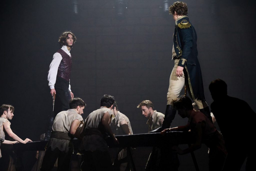 21. Y.Kudryavtsev (Pushkin), G.Botenkov (D’Anthès), and ensemble; “Pushkin” by N.Dmitrievsky, Krasnoyarsk Ballet 2026 © E.Koryukin 