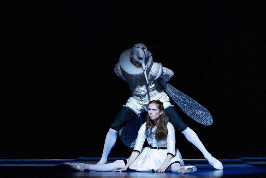 11. M.Oberlin (The Gnat) and O.Betteridge (Alice), “Wonderland” by A.Ratmansky, Hamburg Ballet 2026 © K.West