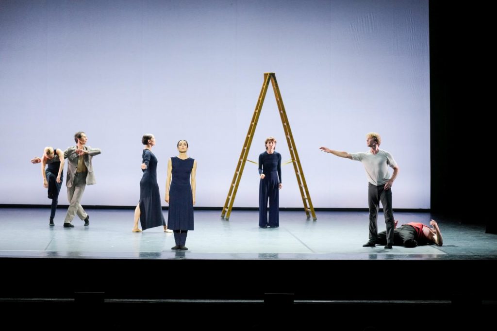 12. S.Azzoni, O.Ryabko, I.de Jongh, D.Vishneva, M.Galeazzi, M.Rademaker, and S.Henriksen; “Bridge of Sighs” by J.Neumeier, WINNDance 2026, photo courtesy of La Biennale di Venezia © A.Avezzù