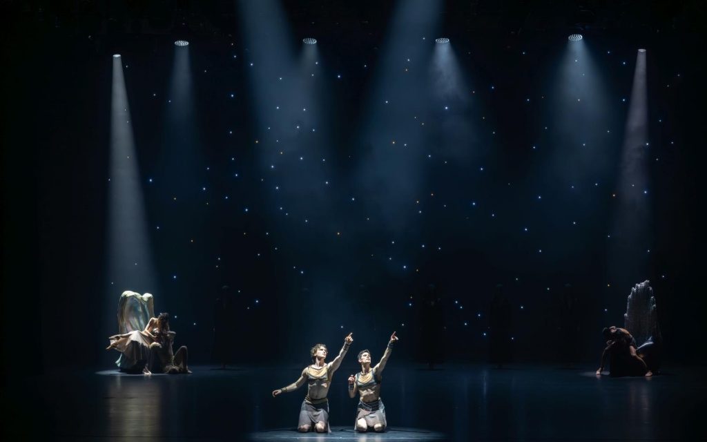 38. P.Netsvetaeva-Dolgalyova (Leda), M.Orlov (Zeus), N.Kapustin (Pollux), A.Savichev (Castor), and I.Gainutdinov (Hades); “Leda and the Swans” by P.De Bana, MuzArts 2026 © MuzArts/B.Annadurdiev
