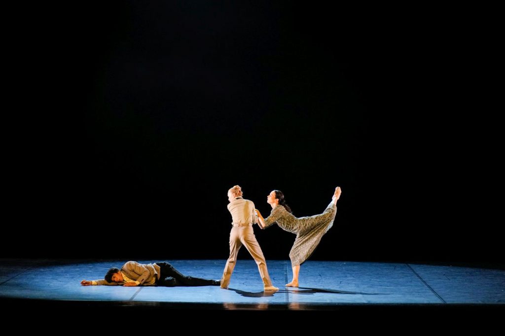 6. G.Roman, S.Azzoni, and D.Vishneva; “Death in Venice” by I. and M.van Opstal, O.R.De Jesús, and R.Behr; WINNDance 2026, photo courtesy of La Biennale di Venezia © A.Avezzù 