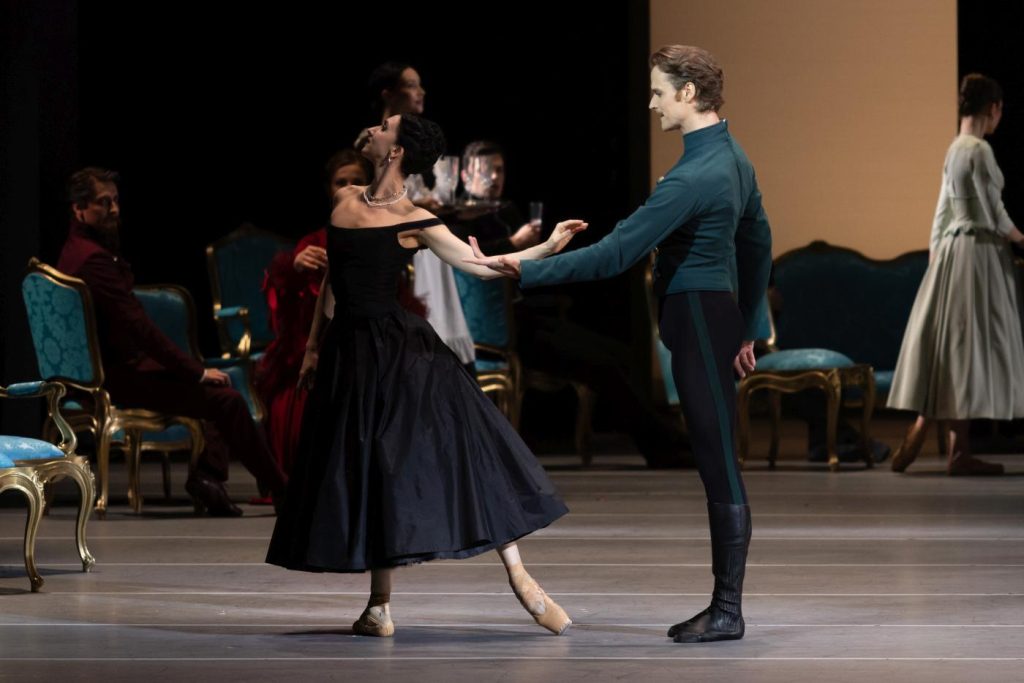  1. E.Mikirticheva (Anna Karenina) and D.Dmitriev (Count Vronsky), “Anna Karenina” by M.Sevagin, Stanislavsky Ballet 2026 © MAMT/K.Zhitkova 